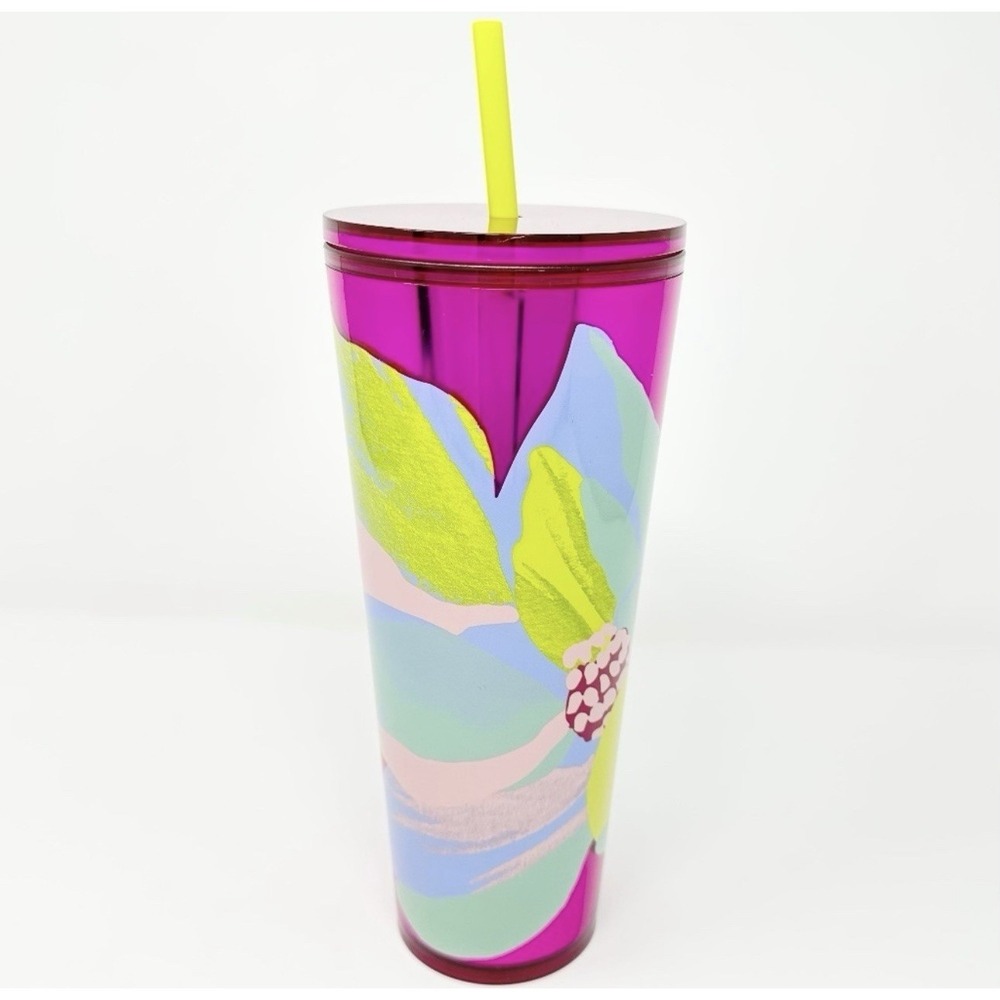 Starbucks Spring 2024 Magenta Dichroic Magnolia 24 oz Venti Cold Tumbler - NEW